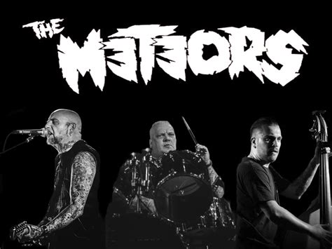 The meteors - The Meteors are a British psychobilly band formed in 1980 in London, England. Credited with pioneering the fusion of rockabilly and punk rock, the band was founded by P. Paul Fenech (vocals, guitar), Nigel Lewis (upright bass/electric bass, vocals) and Mark Roberston (drums).